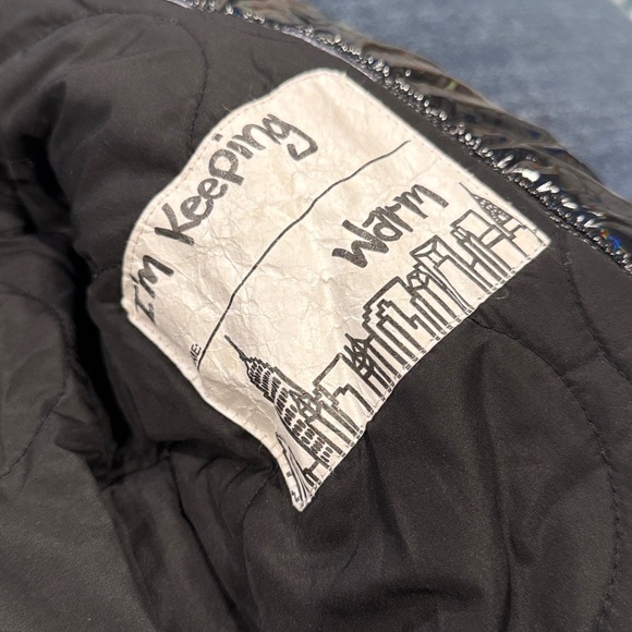 Appaman Metallic Black Puffer Jacket with Faux Fur Hood - Picture 5 of 6